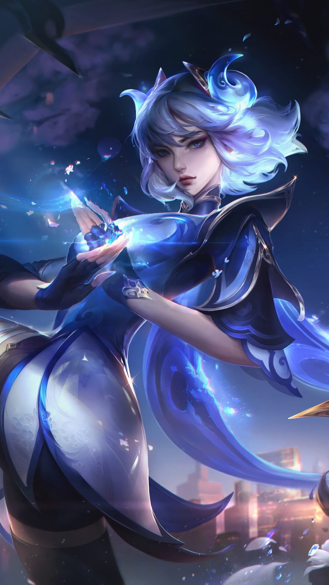 porcelain irelia skin lol splash art phone wallpaper hd uhdpaper.com 929@1@n